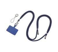 Nishiyuenyi Lanière de Téléphone avec Collier Ajustable Sangle Universelle pour Téléphone Chaîne de Sac Bandoulière Amovible en Nylon Corde Multifonction Conforta, Marine