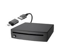 Nishiyuenyi Lecteur DVD Compact USB Portable pour Voiture, Accessoire Multimédia Robuste en Polypropylène, Facile à Installer pour Les et Une Utilisation