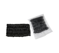 Nishiyuenyi Lot de 100 Bandeaux élastiques pour Le Visage, Parfaits pour Confortables et Extensibles, Ils Sont En Polaire Douce et Extensible. Ces Bandeau, Noir