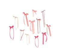Nishiyuenyi Lot de 12 Nœuds Décoratifs Muraux, à Faire Soi-même, Rubans Décoratifs Robustes pour Fond Photo, Idéal pour Une Chambre, Une Fête Ou Un Enterrement de, Rose