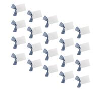 Nishiyuenyi Lot de 20 Cartes de Table avec Ruban pour Mariage, pour Décorer Les Tables de Réception Ou pour Un Dîner, Ruban Bleu