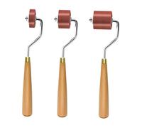 Nishiyuenyi Lot de 3 Rouleaux en Caoutchouc, Pinceaux et Raclettes de 3 Tailles Différentes pour de Papier Peint (Bricolage).