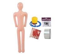 Nishiyuenyi Mannequin Gonflable pour Halloween, Accessoire Décoratif pour Cadavre, pour Fête D'Halloween, Cimetière, Jardin, Style A