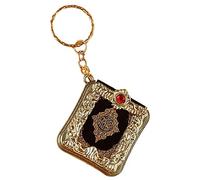 Nishiyuenyi Mini Porte-clés Livre Du Coran - Pendentif Religieux élégant, d'or