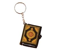 Nishiyuenyi Mini Porte-clés Livre Du Coran - Pendentif Religieux élégant, Noir