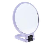Nishiyuenyi Miroir Grossissant Portatif, Pliable et Compact, Double Face, avec Poignée, En Verre Léger, pour Femmes et Hommes, à La Maison, En et Au Quotid, Loupe 2x