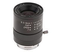 Nishiyuenyi Objectif Caméra Varifocal 3.5-8mm 4 Mount à Iris Manuel Adapté pour Système de Sécurité Vidéo Utilisation Professionnelle