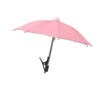 Nishiyuenyi Parapluie pour Téléphone Accessoire Smartphone Polyvalent Ombre Solaire Protection Étanche Fabriqué en Polyester Adapté à la Photographie en Plein, Rose