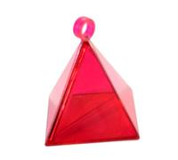 Nishiyuenyi Pendant Le Poids du Ballon, Poids de Ballon, Décorations de Fête à Thème Compactes, Pendentif Pyramide pour L'engagement, Rouge