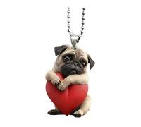 Nishiyuenyi Porte-clés Chien Mignon Accessoire Décoratif Pendentif Sacs Accompagnement Acrylique Facile à Attacher Convenable pour Femmes Décoration Sac à Main