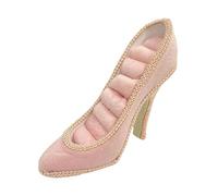 Nishiyuenyi Présentoir Bijoux Porte-Bijoux Support Colliers Bagues Boucles d'oreilles Chaussure Talon Haut Résine Polyestère Unique Adapté Aux Femmes Commode Déco, Rose