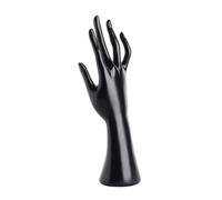 Nishiyuenyi Présentoir de Main de Mannequin Féminin pour Bijoux, Habillage, Support de Bracelet de Comptoir pour Gants à Chaîne, Noir