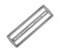 Nishiyuenyi Règle de Positionnement de Ceinture Outil Auxiliaire pour Localisation des Trous Gabarit en Fer Robuste pour Alignement Facile Convient Aux Passionnés, Rond