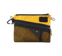 Nishiyuenyi Sac de Transport, Portefeuille de Courses, en Polyester, résistant à l'usure, Compact, pour pièces de Monnaie, pour randonnée, pêche, Jaune