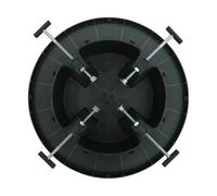 Nishiyuenyi Support de Sapin de Noël Socle de Sapin Support Arbre Réservoir d'eau Ajustable Base Résistante en PP Adapté Aux Hôtels Décorations Publiques, L