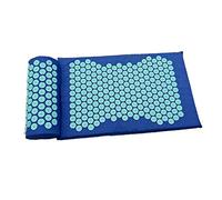 Nishiyuenyi Tapis D'acupression avec Coussin de Massage, Tapis de, Tapis de Relaxation, Tapis de Corps Shiatsu avec Oreiller En Coton pour Le Bureau Ou L, Bleu