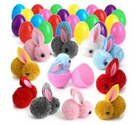 Nishiyuenyi Œufs de Pâques Remplis de Surprises, œufs Colorés, Cadeaux pour Les Fêtes, à Glisser dans Un Panier de Pâques pour La Chasse Aux œufs, Style A