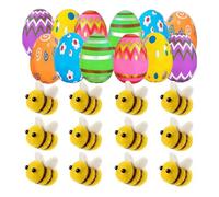 Nishiyuenyi Œufs de Pâques Remplis de Surprises, œufs Colorés, Cadeaux pour Les Fêtes, à Glisser dans Un Panier de Pâques pour La Chasse Aux œufs, Style D