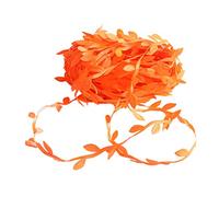 Nishiyuenyi Vignes Artificielles Guirlandes de Lierre Feuillage Feuilles de Rotin Ruban Couronne Artisanat 20 M, Orange