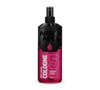 Nishman After Shave Cologne Series - Lotion après-rasage relaxante et rafraîchissante Cologne pour homme (05 Volcano, 400ml)