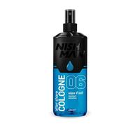 NISHMAN Aftershave Cologne 06 - Aqua D'asil 400ml - Lotion Après-Rasage Rafraîchissante pour Hommes - Parfum de Bergamote, Notes Maritimes, Patchouli & Musc - Cologne Après-Rasage Homme