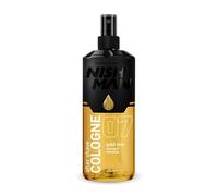NISHMAN Aftershave Cologne 07 - Gold One 400ml - Lotion Après-Rasage Rafraîchissante pour Hommes - Parfum de Mandarine Rouge, Menthe, Huile de Rose, Cannelle - Cologne Après-Rasage Homme