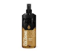 NISHMAN Aftershave Cologne 12 - SpaceX 400ml - Lotion Après-Rasage Rafraîchissante pour Hommes - Parfum de Cuir, Labdanum, Musc & Fumée - Cologne Après-Rasage Homme