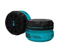 Nishman Aqua Spider Wax 150ML - Tenue Forte, Finition Brillante et Style Flexible pour Chaque Type de Cheveux - Hydratation Longue Durée et cire (150ML, S3 - Toile bleue)