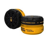 NISHMAN Aqua Spider Wax S4 - Argan 150g - Parfum Gold One - Tenue Forte & Finition Brillante Cire Coiffante pour Hommes, Coiffage Flexible pour Tous Types de Cheveux
