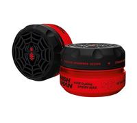 NISHMAN Aqua Spider Wax S6 - Keratin Red 150g - Parfum Mangue - Tenue Forte & Finition Brillante Cire Coiffante pour Hommes, Coiffage Flexible pour Tous Types de Cheveux