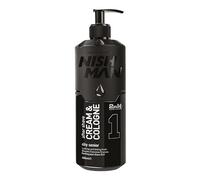 Nishman Crème Après-Rasage Cologne 400ML - Crème Après-Rasage Rafraîchissante et Apaisante Avec Parfum de Cologne - Hydrate, Adoucit et Prend Soin Après le Rasage (400ML, 01 - Sénior)