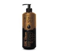NISHMAN Crème bouclée 200 ml pour hommes - Crème définissante pour cheveux bouclés et ondulés - Produit coiffant sans rinçage - Crème lissante anti-frisottis pour boucles expressives