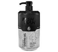 NISHMAN Gel de Rasage 04 - Easy Shave 1000ml - Pour un Rasage Doux, Hydratant et Nourrissant - Protection Parfaite pour une Peau Douce - Parfum Frais et Longue Durée - Soin pour Hommes