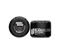 NISHMAN Gel Noir Couverture Blanche 300ml - Solution Instantanée pour Cacher les Cheveux Blancs et Gris avec une Couleur Noire Intense pour un Aspect Naturel