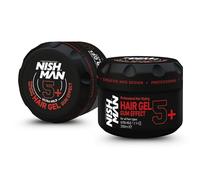 Nishman Ultra Strong Gum Effect Hair Gel 5+ - Extra Strong Hold, Flexible Styling And Long-lasting Shine For Perfect Hair Control And A Powerful Look (300ML, Ultra Strong Gum Effect Hair Gel)