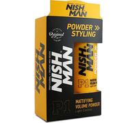 Nishman Hair Styling Powder 20 g - Maximum Volume Boost and Texture - Poudre coiffante parfaite pour une tenue flexible et un fini mat
