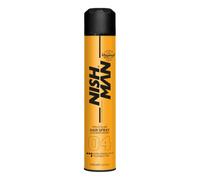 NISHMAN Laque Capillaire 04 - Extra Strong Hold 400ml - Fini Ferme, Brillance Naturelle & Volume Supplémentaire pour Tous Types de Cheveux - Coiffage Structuré avec Laque Longue Tenue