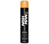 Nishman Hair Spray 400ML - Tenue Forte, Brillance et Longue Durée pour Tous les Types de Cheveux - Idéal pour les Styles, La Protection et un Usage Quotidien (400ML, 05 - Ultra-fort)