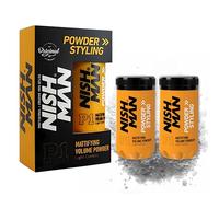 Nishman Lot de 2 cires de volume matifiantes en poudre (livré avec un emballage Foicy)