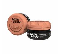 NISHMAN M6 Cire Coiffante - Pliable Matte Inca Inchi 100g - Finition Mate, Fixation Forte, Apporte du Volume & un Look Sain aux Cheveux