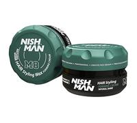 NISHMAN M8 Cire Coiffante - Forming Cream Natural Shine 100g - Finition Mate, Fixation Moyenne, Look Naturel