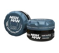 Nishman Hair Styling Matte Wax 100g - Longue Durée, Tenue Forte et Finition Mate - Cire Capillaire Parfaite pour le Style et la Texture (100 g (Lot de 1), M9 - Fixation Forte Mat Pliable)