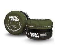 NISHMAN Pommade Coiffante F2 - Fibre Paste Pomade 100g - Fixation Forte et Flexible & Fini Mat - Texture et Définition Longue Durée - Application Facile & Restylage