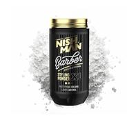 NISHMAN Poudre Coiffante Barber X1 - Volume Matifiant, Fixation Légère 30g - Poudre Capillaire Légère Pour Hommes - Volume Instantané, Texture Naturelle & Finition Mate