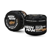 NISHMAN Scalp & Face Clay Mask 450g - Formule Nettoyante en Profondeur, Hydratante, and Détoxifiante for Une Peau Plus Claire et Plus Lisse - Soin Purifiant à l’Argile for Tous les Types de Peau