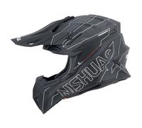 NISHUA Cross Evo Carbon Casque cross noir XS
