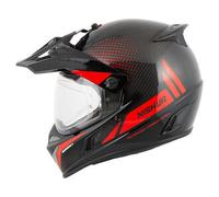 NISHUA Enduro Carbone Casque Adventure noir XL