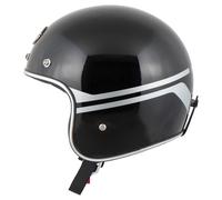 NISHUA Jet 2 Evo Casque Jet Noir/Argenté XS unisex