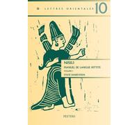 Nisili manuel de langue hittite volume i