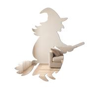 NISIN Miroir sorcière de Profil M - 45,9 × 48,8 cm | Décoration murale originale, inspiration fantastique et magique